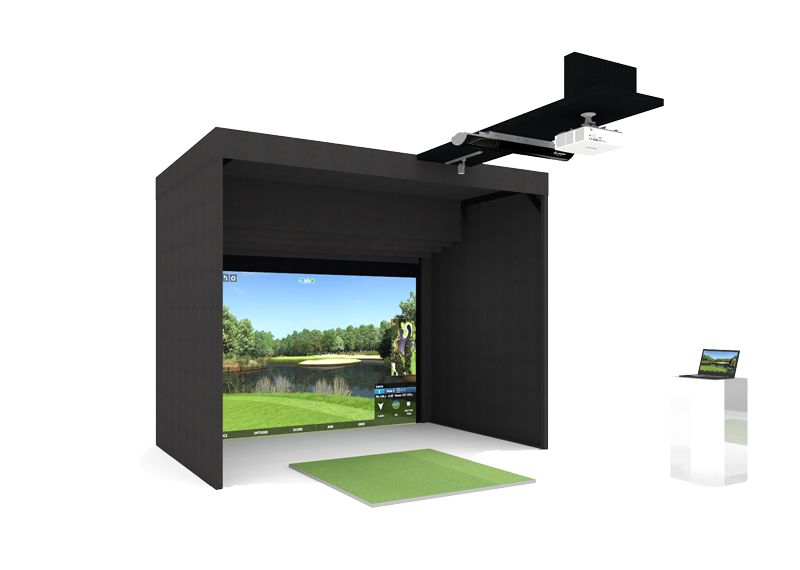 aboutGOLF aG Sim Kit 12′ Complete Golf Simulator — manufacturer rendering