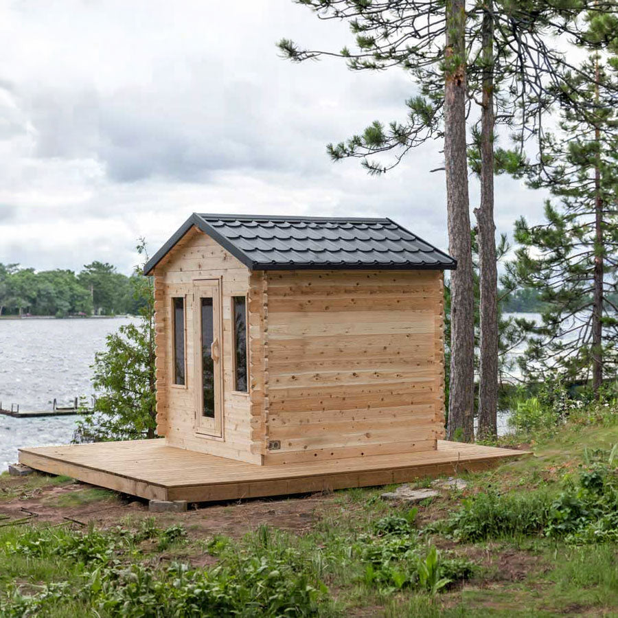 Canadian Timber Georgian cabin sauna standard layout