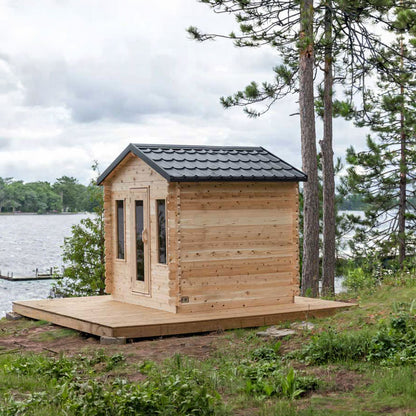 Canadian Timber Georgian cabin sauna standard layout