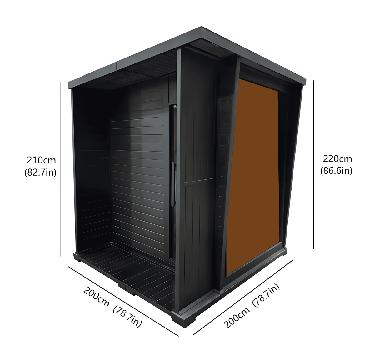 4-Person Hemlock Indoor & Outdoor Sauna