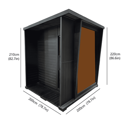4-Person Hemlock Indoor & Outdoor Sauna